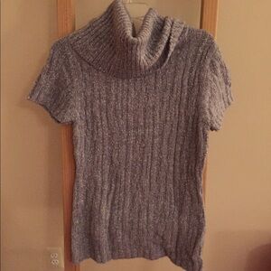 Twiggy London grey short sleeve sweater
